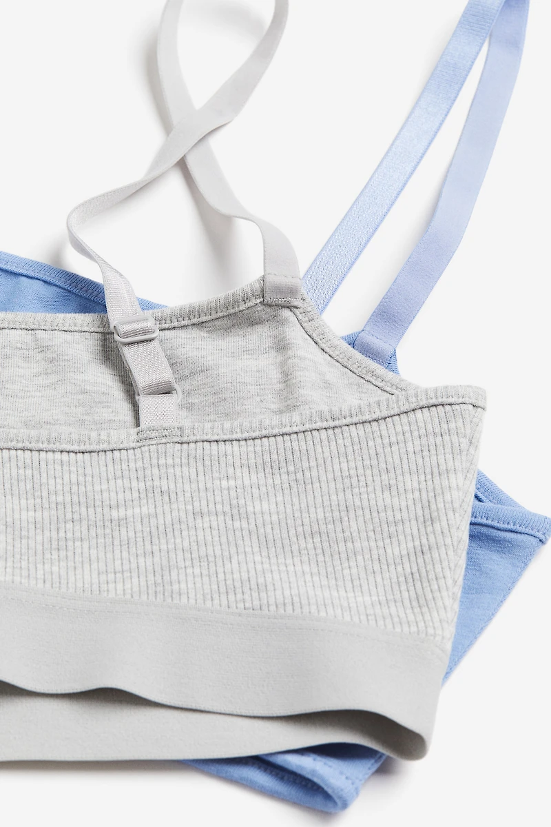 Lot de 2 brassières non rembourrées en coton