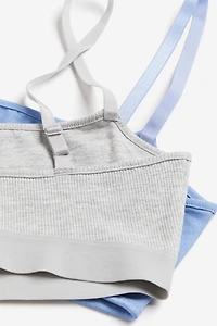 Lot de 2 brassières non rembourrées en coton