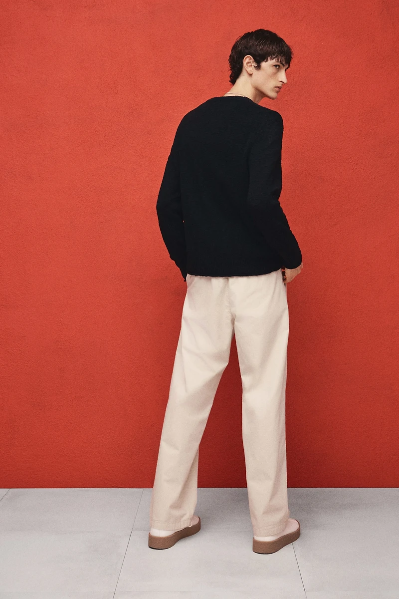 Regular-Fit Rolled Edge Sweater
