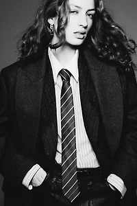 Manteau en laine mélangée