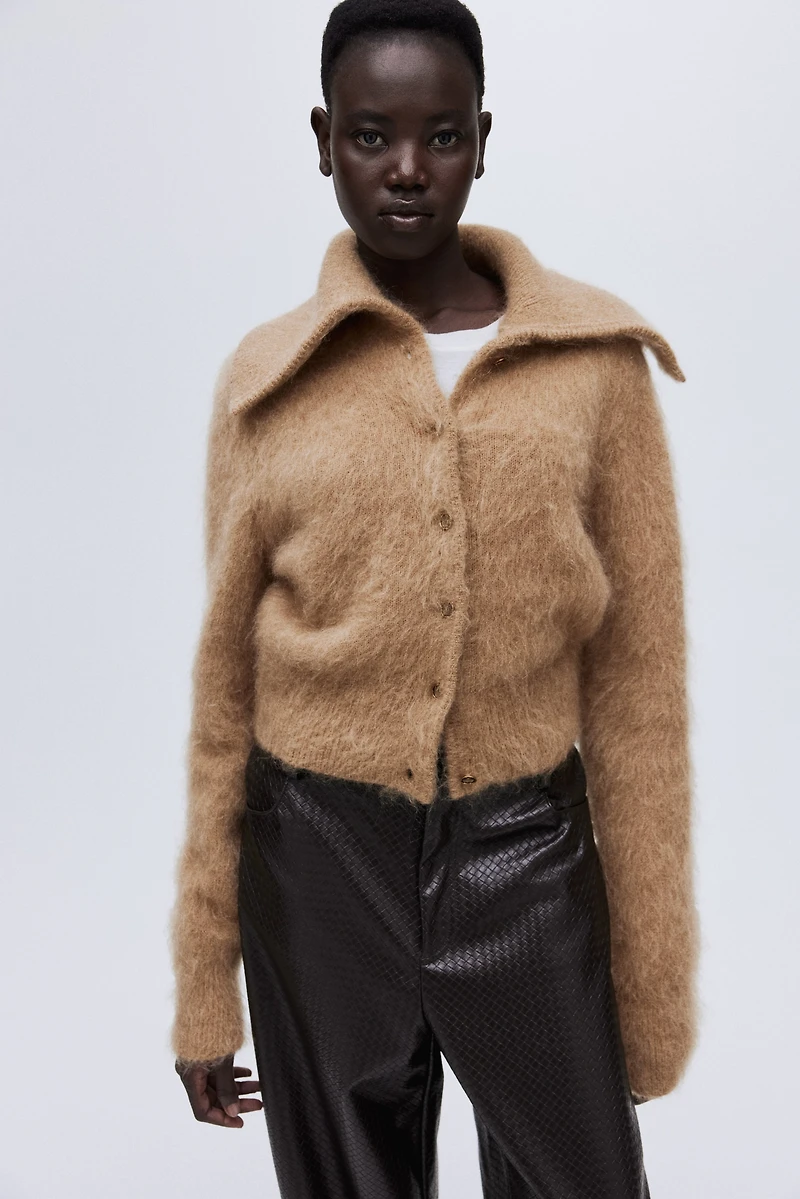 Mohair-Blend Cardigan