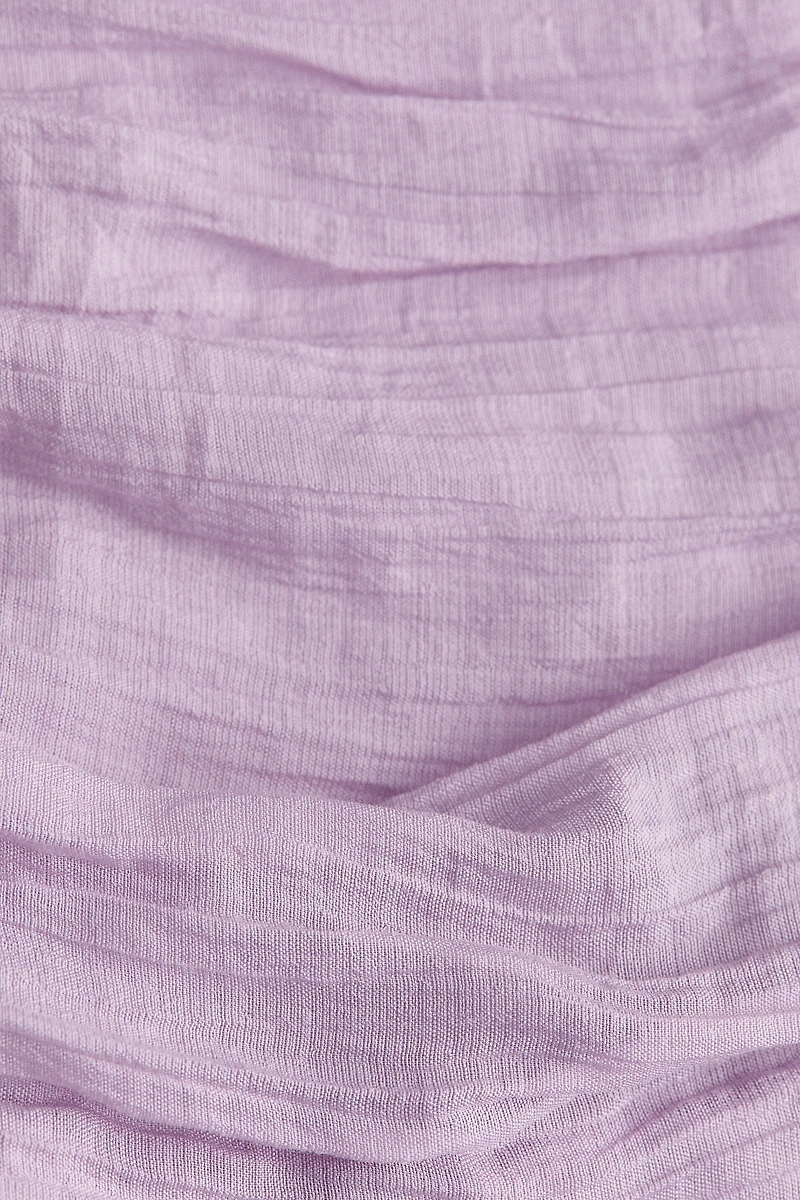 Flared-Skirt Ruched Dress