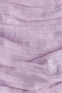 Flared-Skirt Ruched Dress