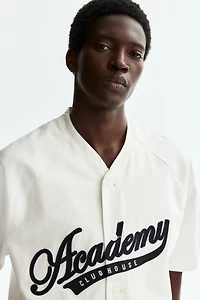 Chemise de baseball décontractée en coton