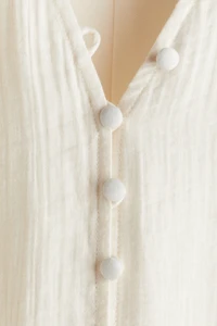 Balloon-Sleeved Dress