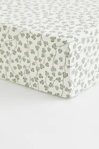 Patterned Cotton Fitted Sheet