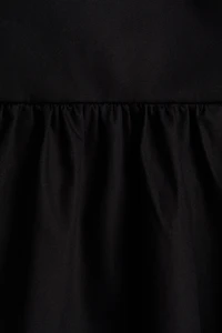Cotton Dress with Flared Skirt