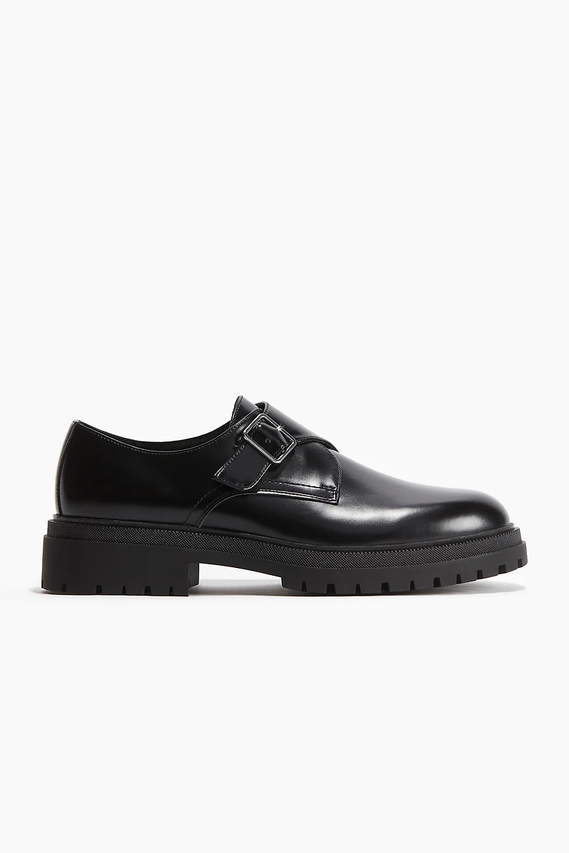 Chaussures à boucle avec semelle épaisse