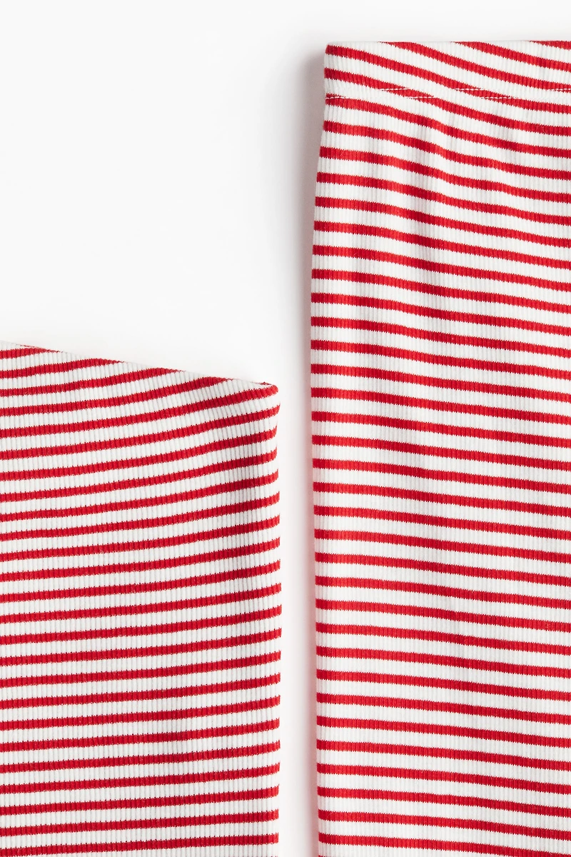 2-Piece Ribbed Top and Pants Set