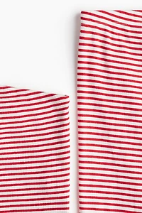 2-Piece Ribbed Top and Pants Set