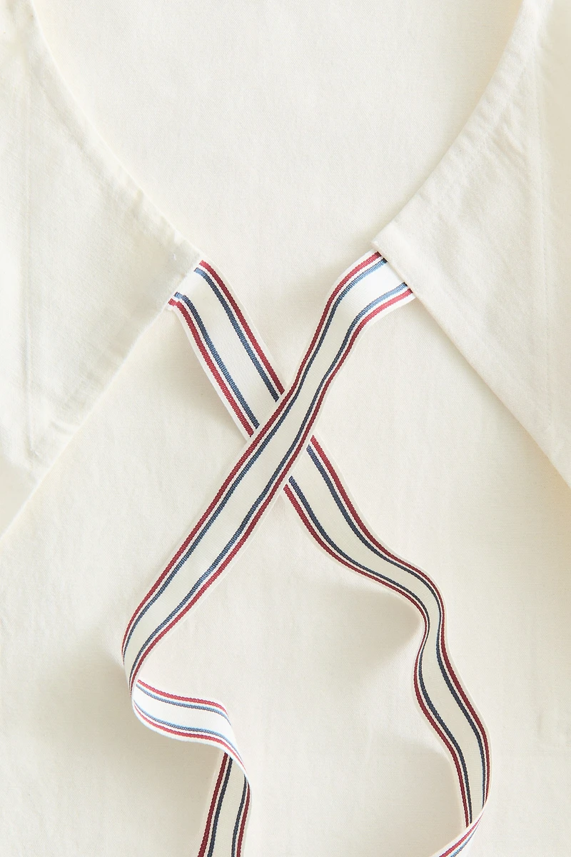 Linen-Blend Apron