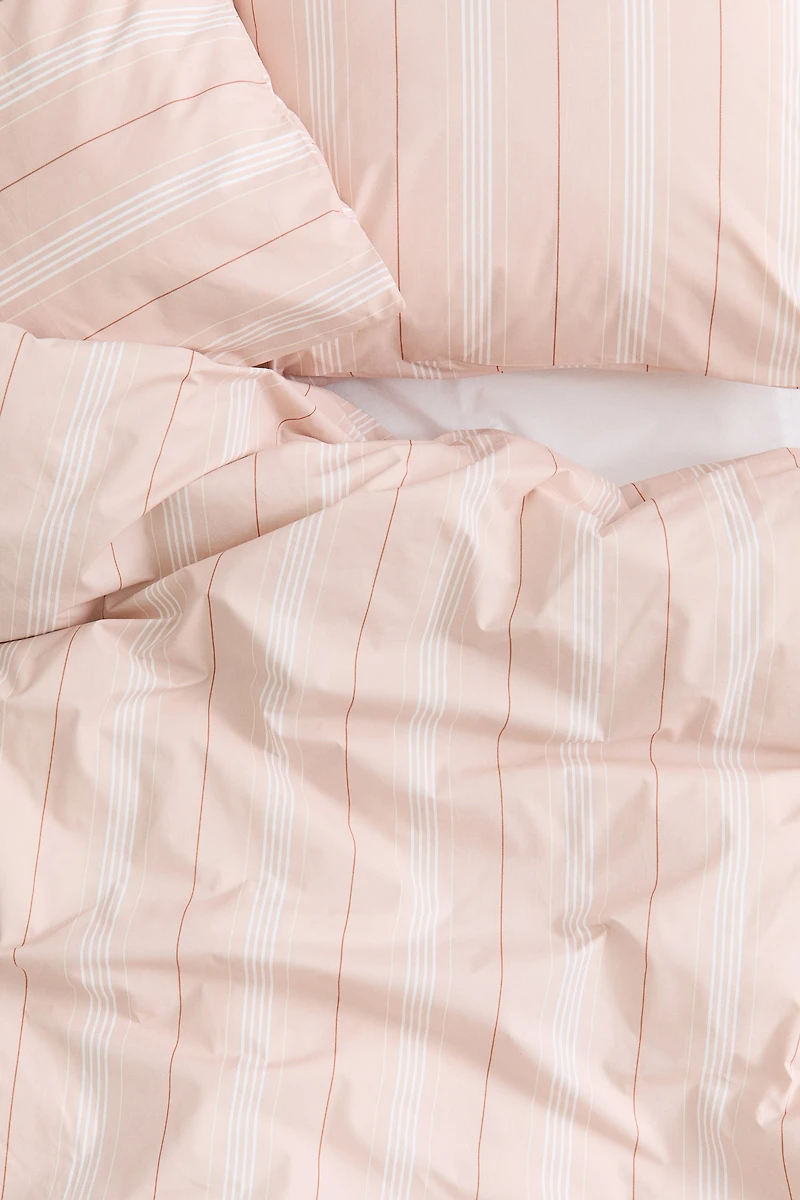 Cotton Percale King/Queen Duvet Cover Set