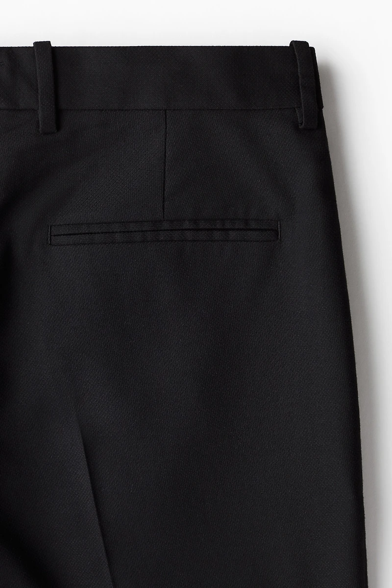 Regular-Fit Tailored Linen-Blend Pants