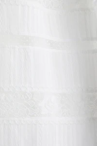 Lace-Inset Cotton Dress