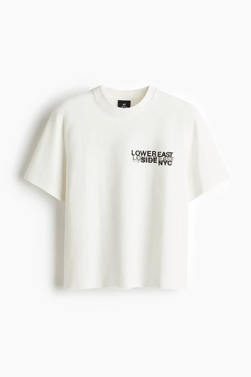 T-shirt classique en coton imprimé