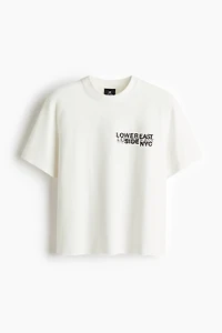 T-shirt classique en coton imprimé