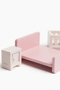 Ensemble de jouets en bois pour maison de poupée