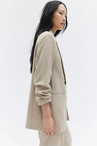 Blazer à manches froncées