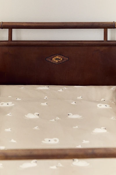 Patterned Cotton Crib Duvet Cover Set