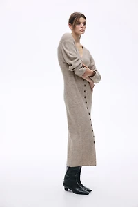 Robe en tricot côtelé