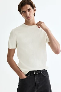 Slim-Fit Knit T-Shirt