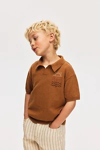 Knit Polo Shirt