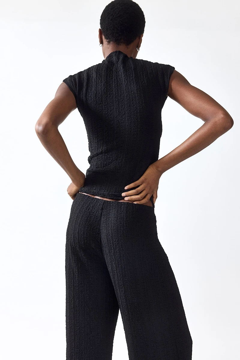 Textured Jersey Pants