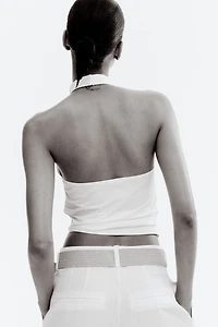 Draped Halterneck Top