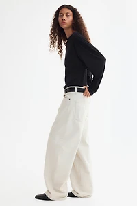 Barrel-Leg High-Waist Jeans