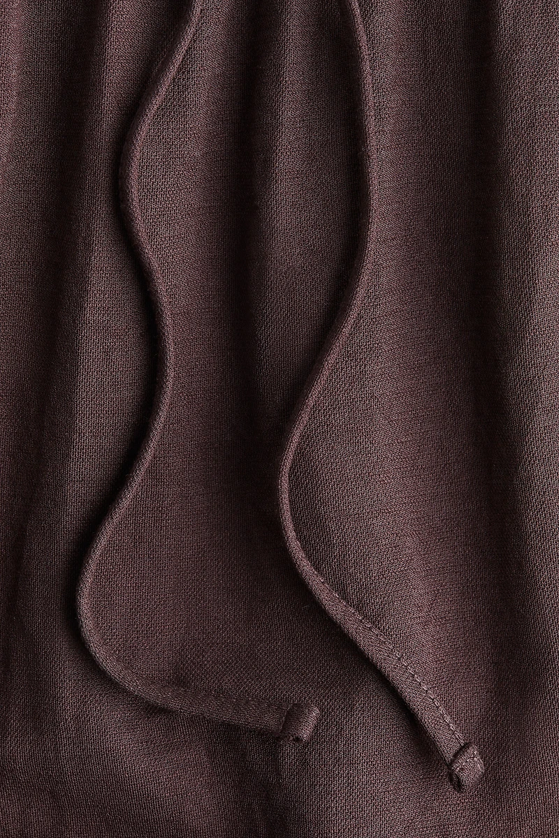 Wide-cut Pull-on Pants