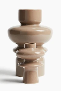 Tiered Stoneware Vase