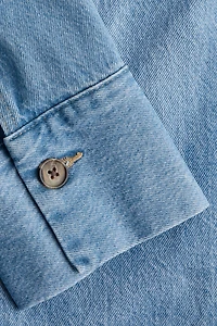 Oversized Pullover Denim Shirt