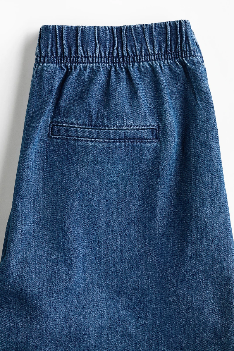 Denim Pull-On Shorts