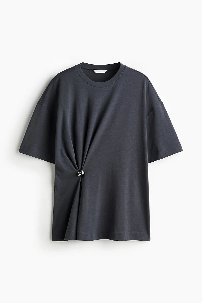 T-shirt avec détail en métal