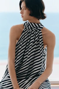 Tie-Detail A-Line Dress