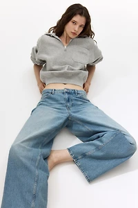 Jean flottant taille basse