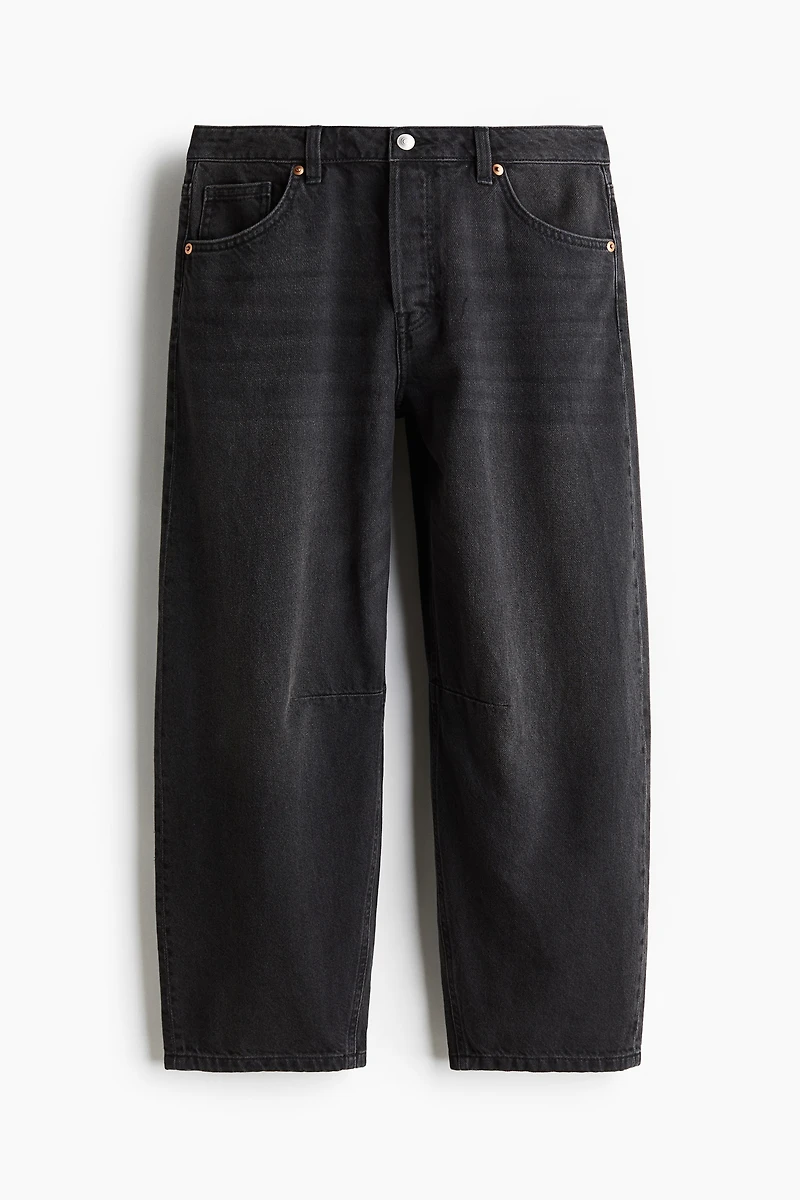 Barrel Regular Cropped Jeans