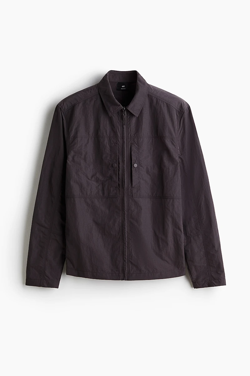 Regular-Fit Nylon Overshirt