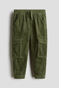 Pantalon de jogging cargo en velours côtelé