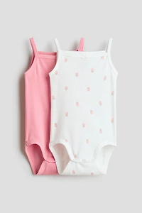 2-pack Sleeveless Cotton Bodysuits
