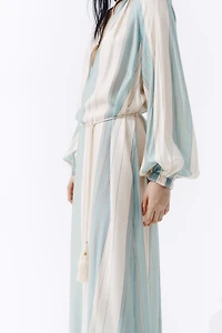 Oversized Tie-Belt Dress