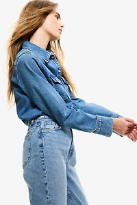 Mom Slim-Fit High-Waist Ankle Jeans