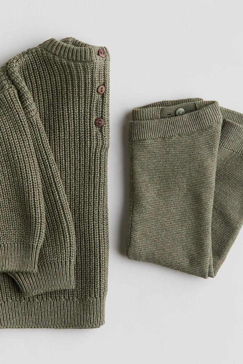 2-piece Cotton Knit Set