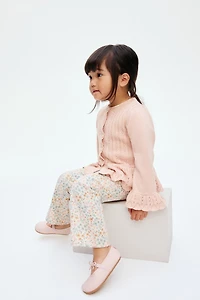 Pointelle-Knit Cotton Cardigan
