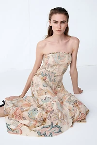 Smocked Bandeau Dress