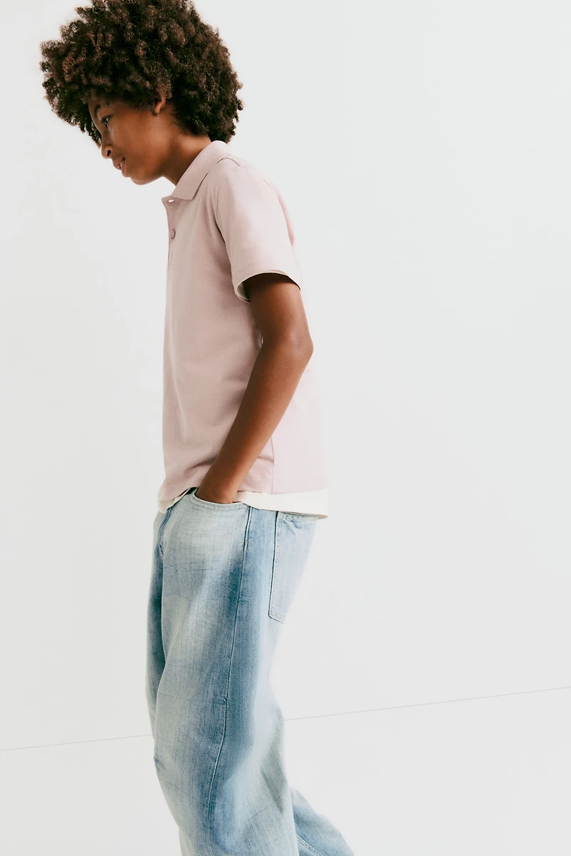 Loose-Fit Barrel Jeans