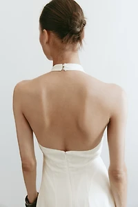 Flared Halterneck Dress
