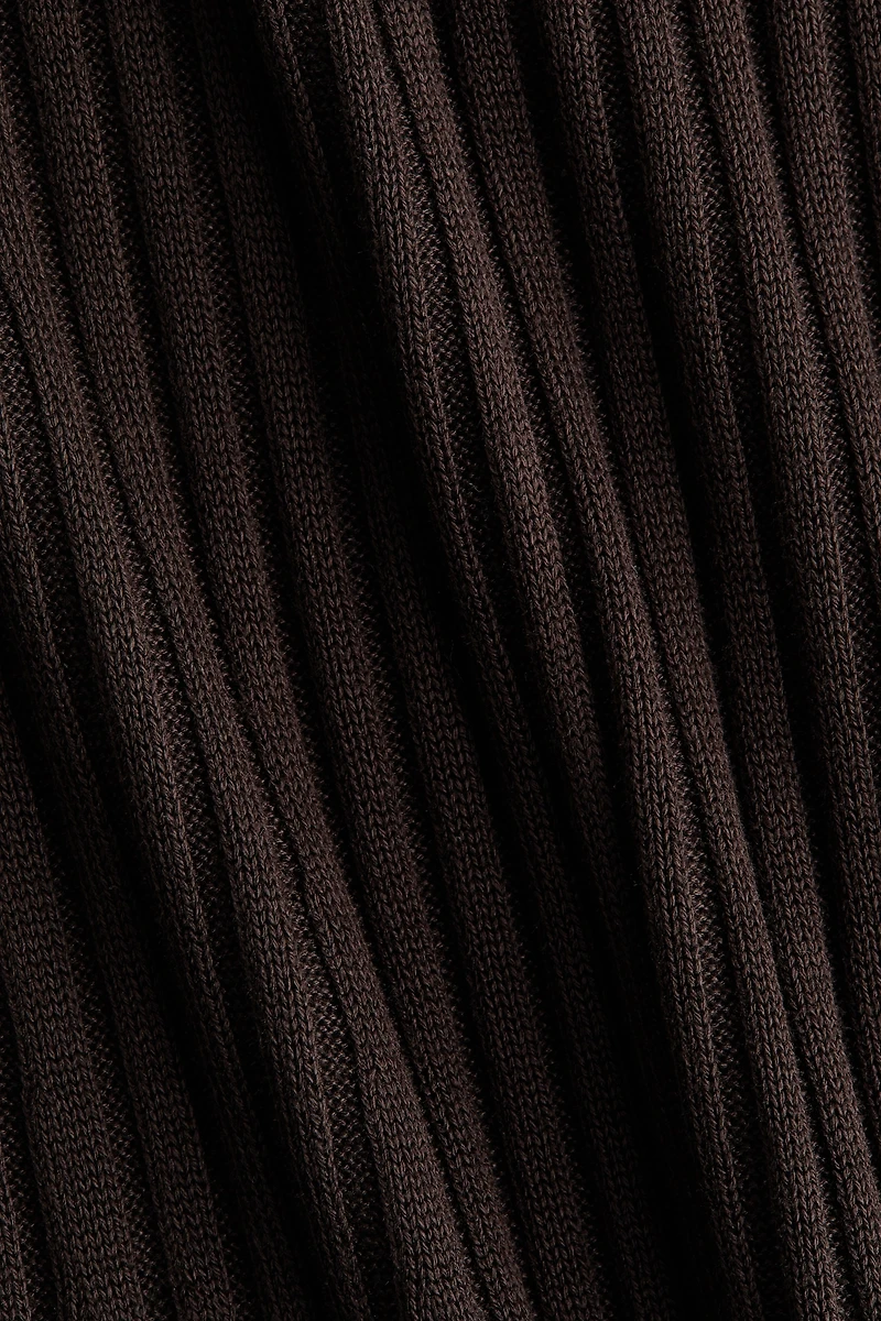 Rib-Knit Viscose Skirt