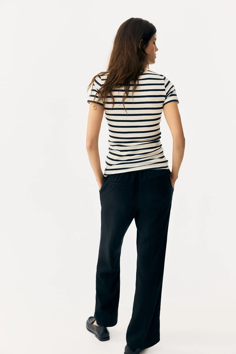 Pantalon chic MAMA en lin mélangé