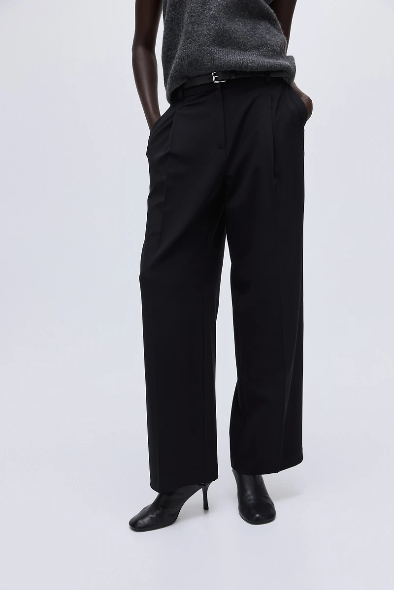 Wide-Leg Dress Pants